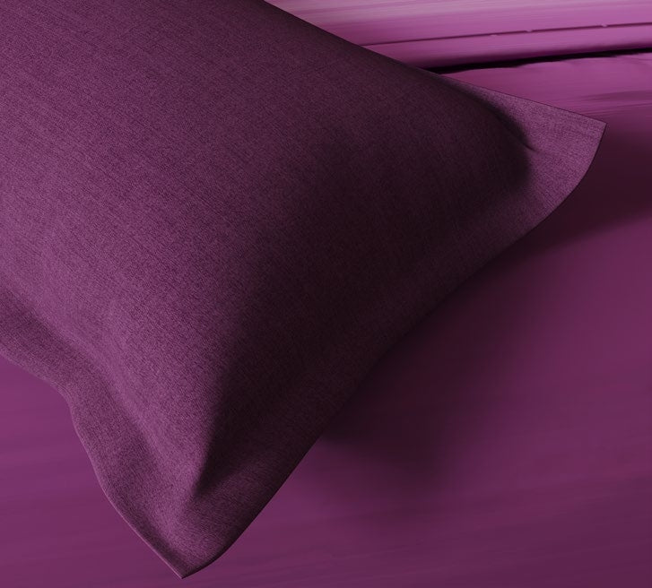 D'decor Bedsheet Super King Size BALAYAGE DEEP ORCHID Esteem Collection - grahsajja