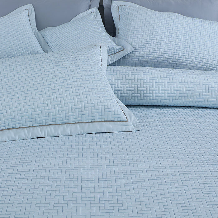 Regal Collection Premium Quilted Bedcover King Size Blue - grahsajja