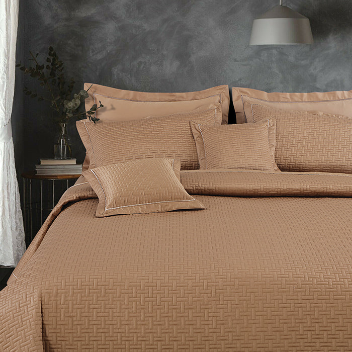 Regal Collection Premium Quilted Bedcover King Size Choco - grahsajja