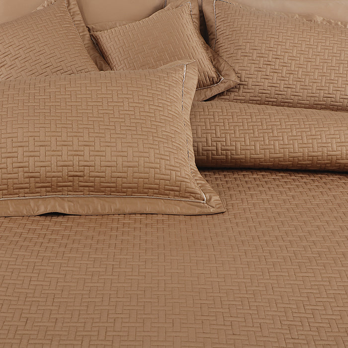 Regal Collection Premium Quilted Bedcover King Size Choco - grahsajja