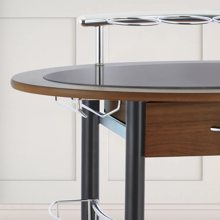 Wooden Trolley With Metal Frame - grahsajja