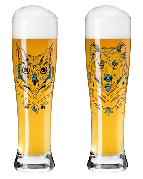 Brauchzeit Wheat Beer Glass #1 Set of 2