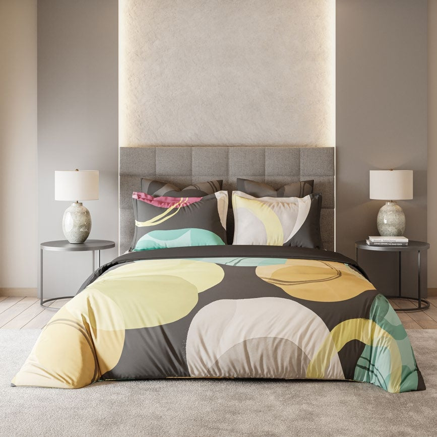 D'decor Bedsheet Super King Size METEORITE PIRATE BLACK Platinum Collection - grahsajja