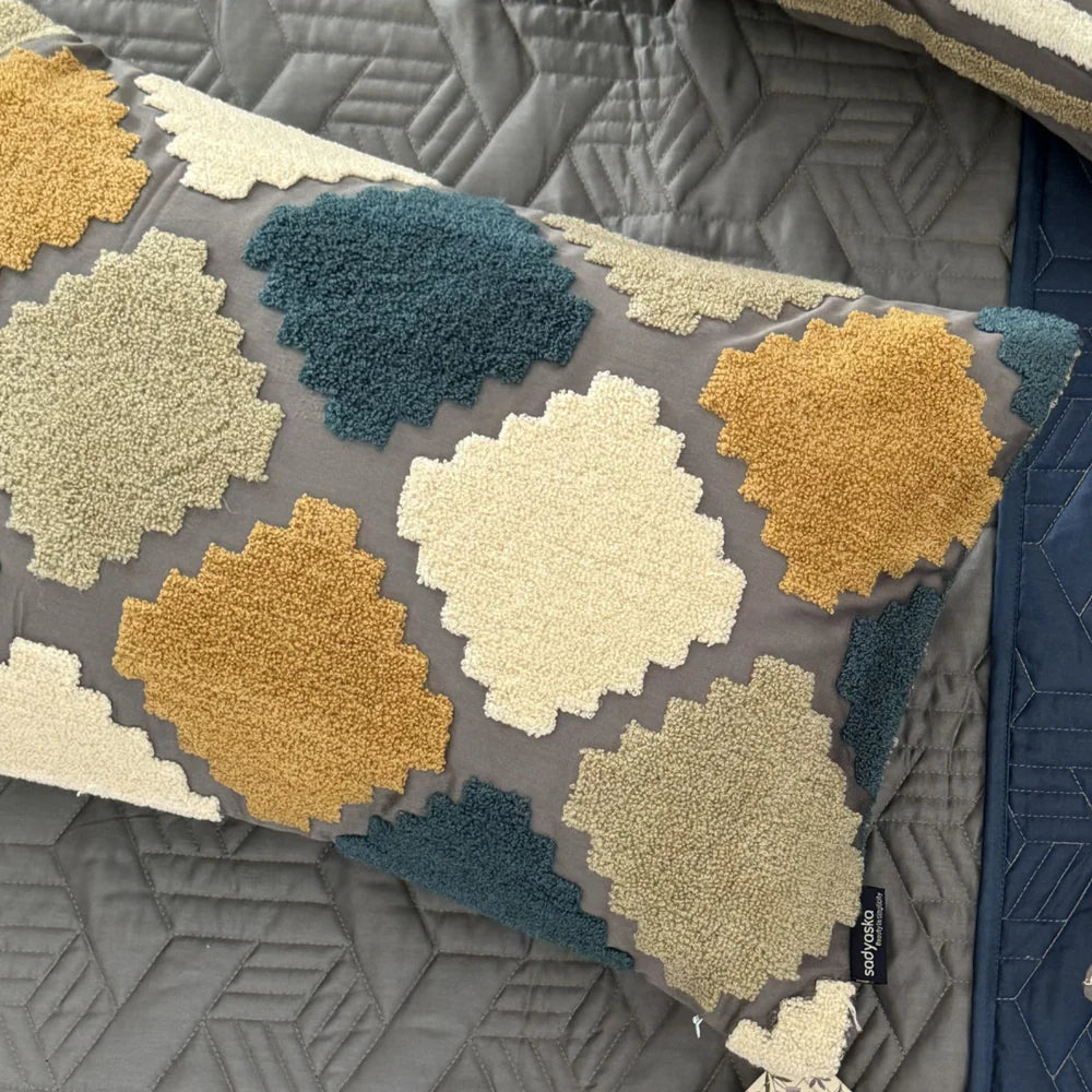 Nicobar Cotton Cushion Cover (12"×18")