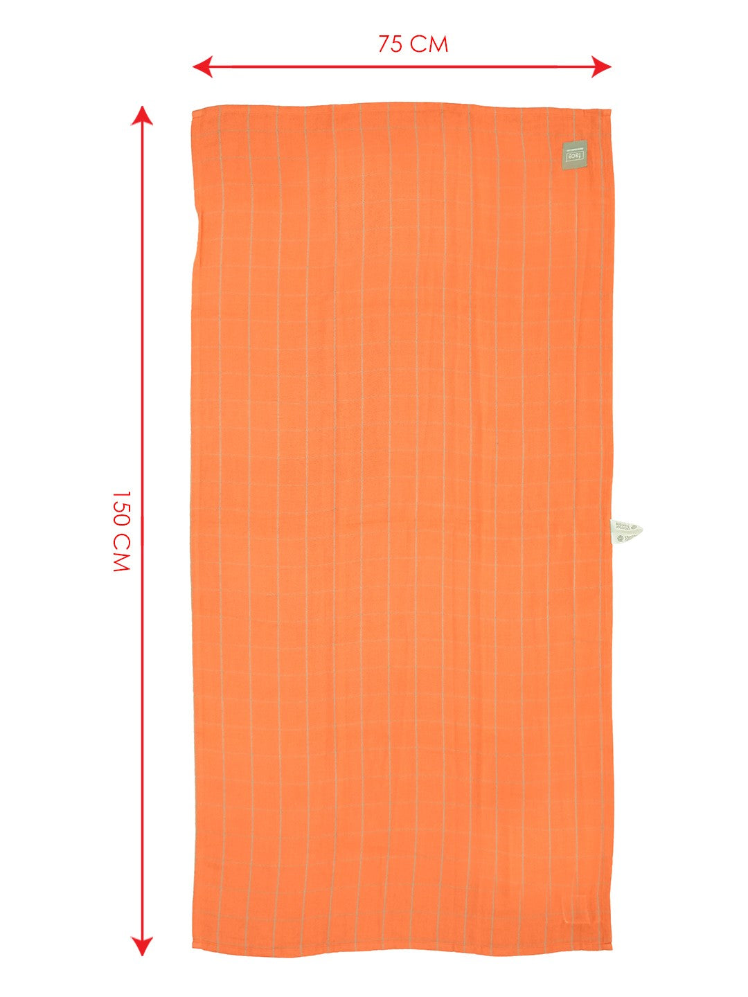 Banana Double Cloth Bath Towels Orange - grahsajja