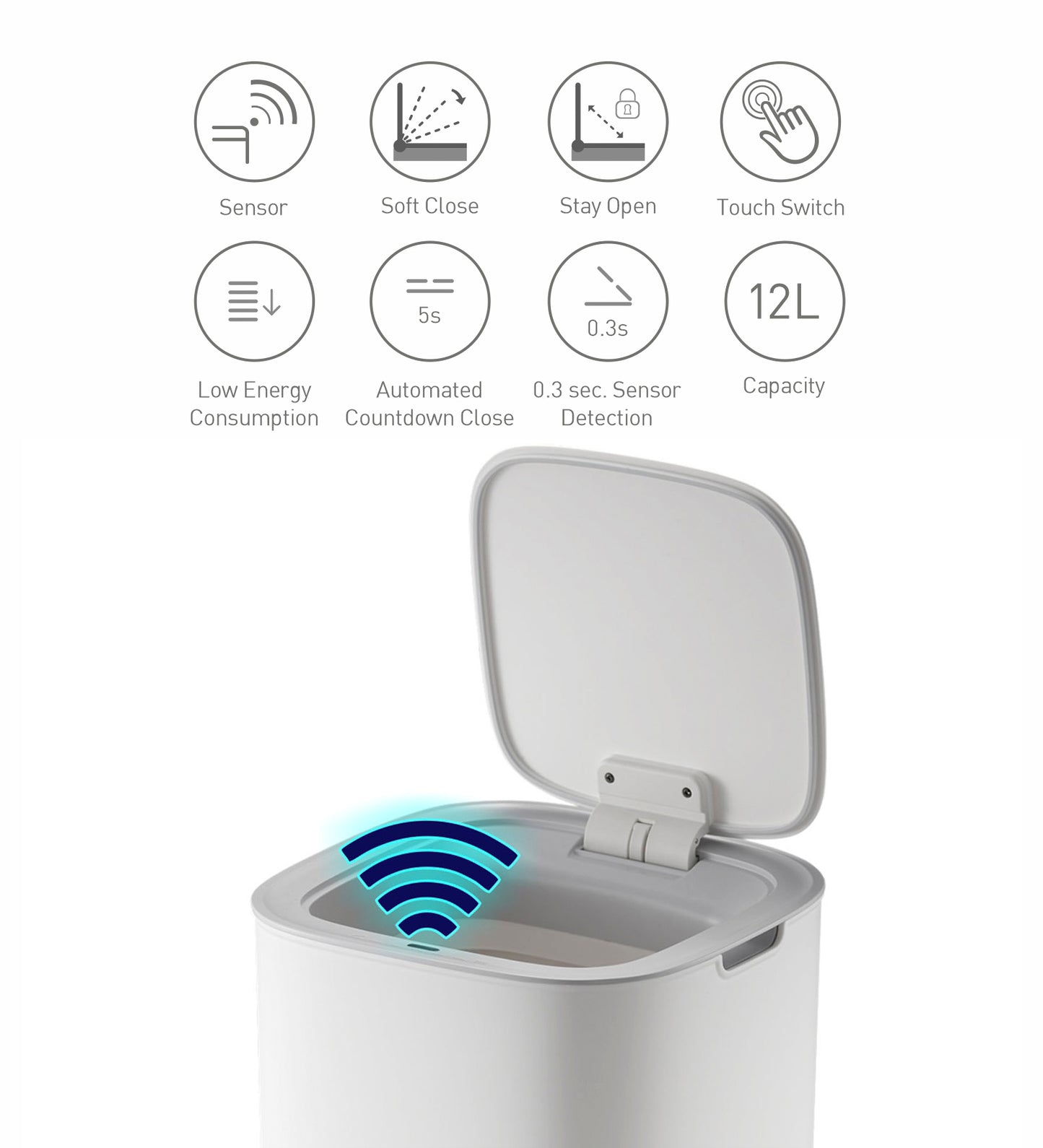 EKO 6288 Morandi Sensor Bin