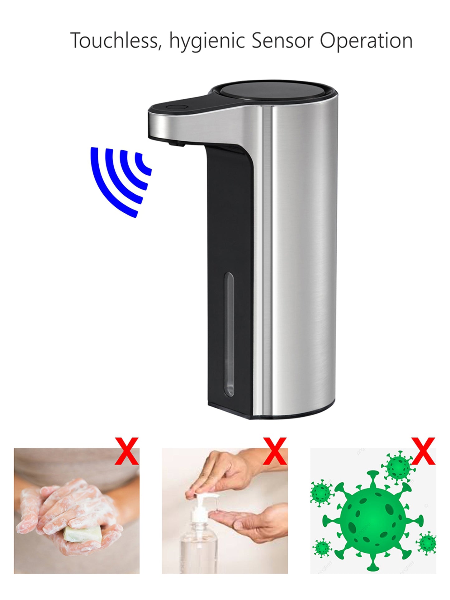 Aroma Autometic Smart Soap Dispenser Metallic