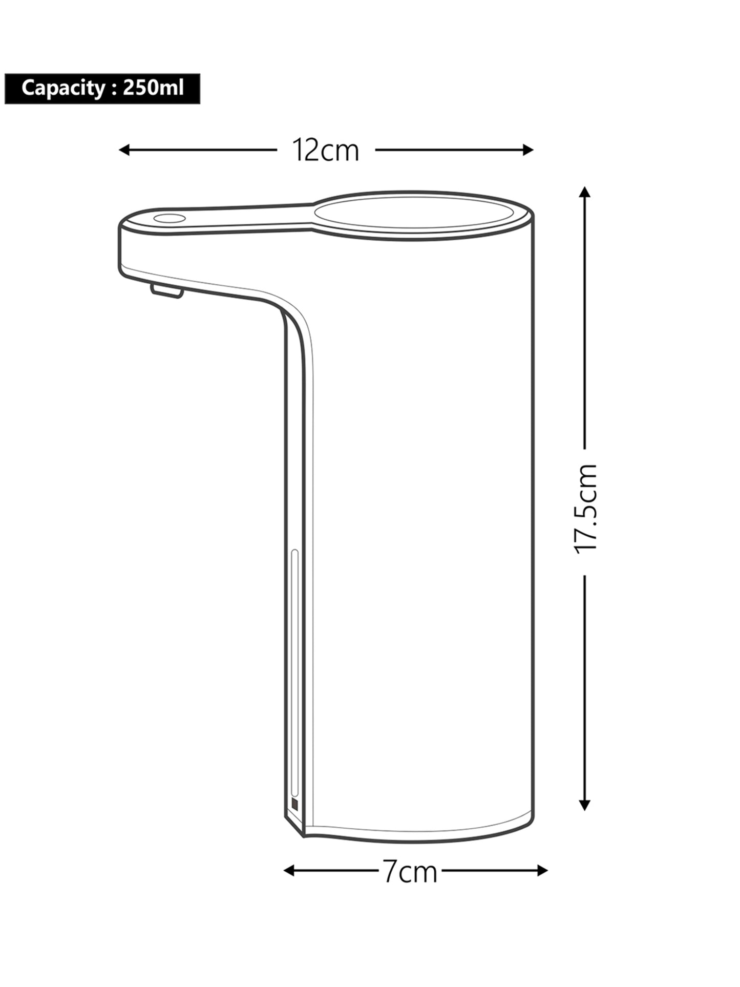 Aroma Autometic Smart Soap Dispenser Dark Grey