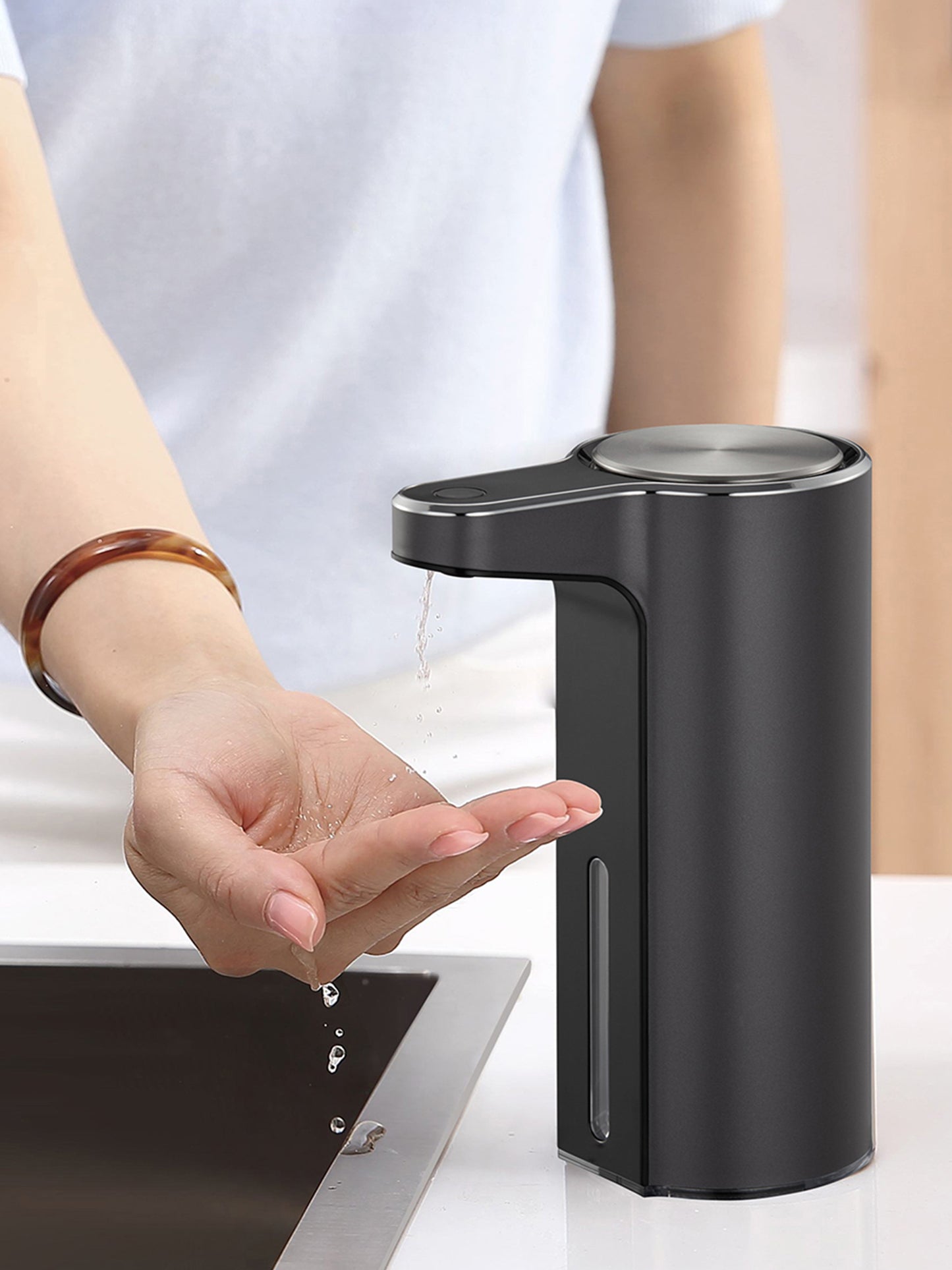 Aroma Autometic Smart Soap Dispenser Dark Grey