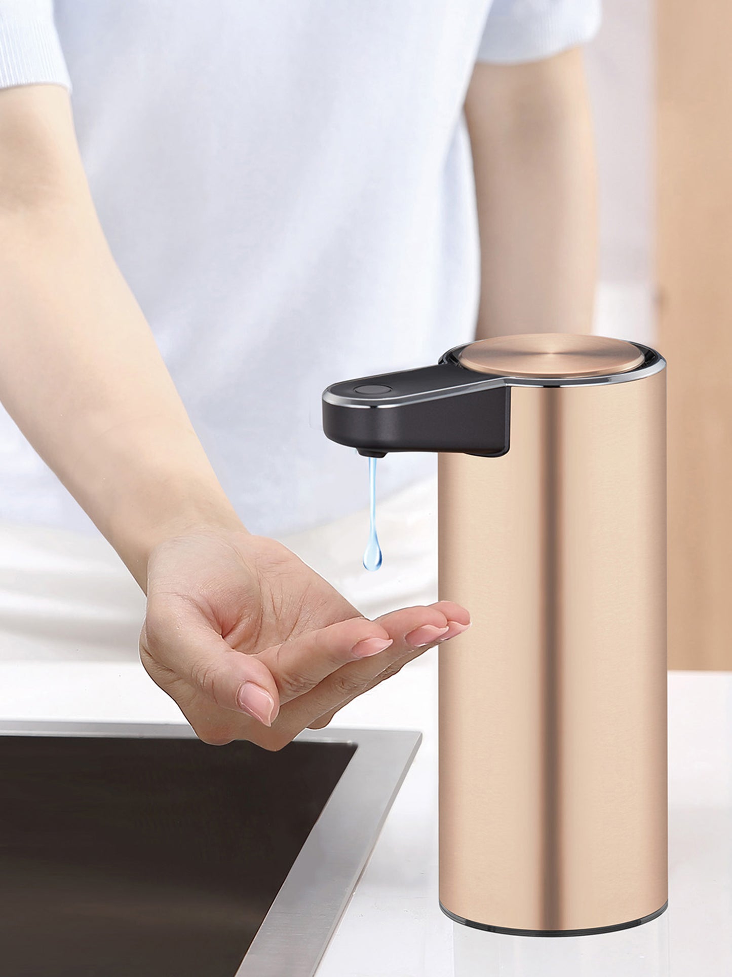 Aroma Autometic Smart Soap Dispenser Rose Gold