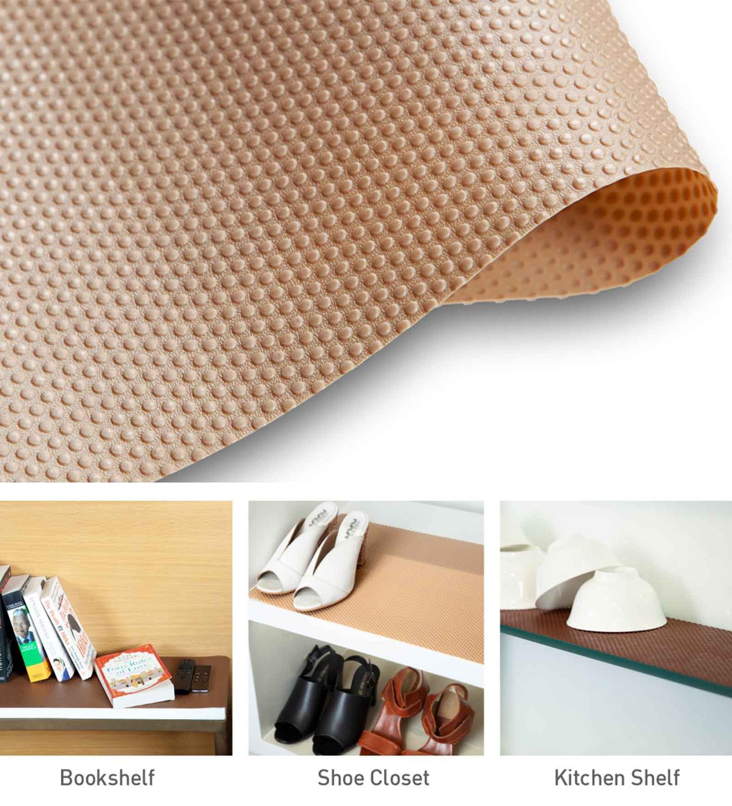 Rio PVC Shelf Liner D.Beige