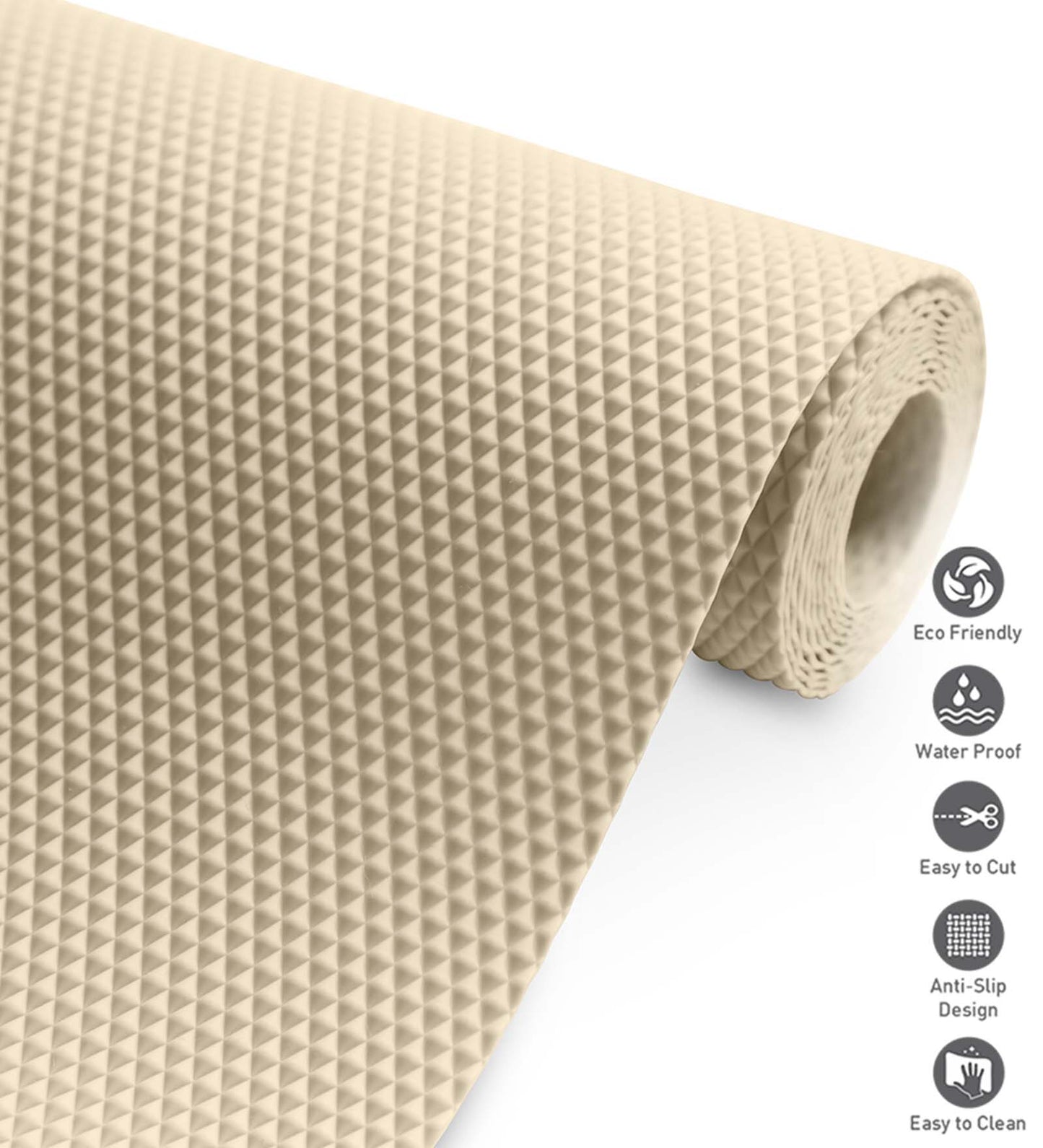 Rio PVC Shelf Liner L.Beige