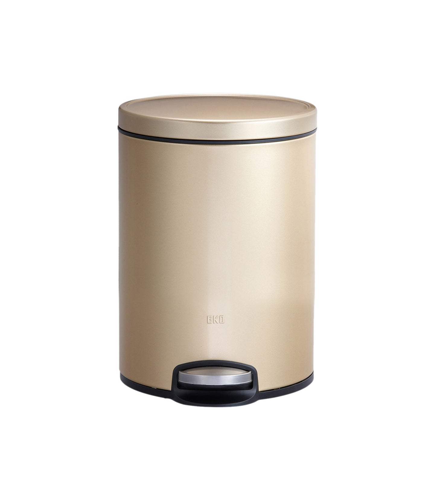EKO 9115 Artistic Soft Close Fingerprint Resistant Step Bin Champagne Gold
