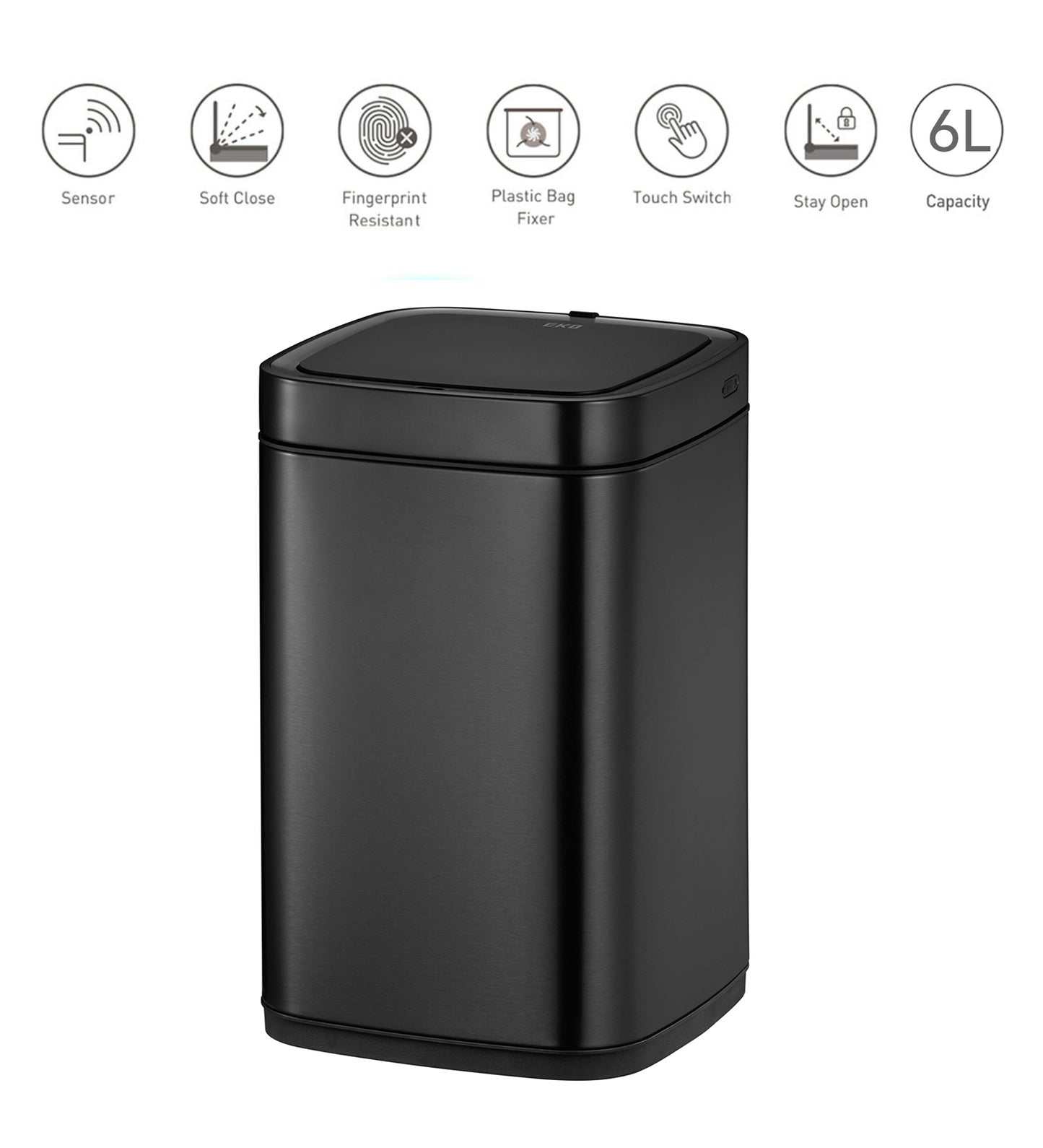 Eko Sensor Bin Black