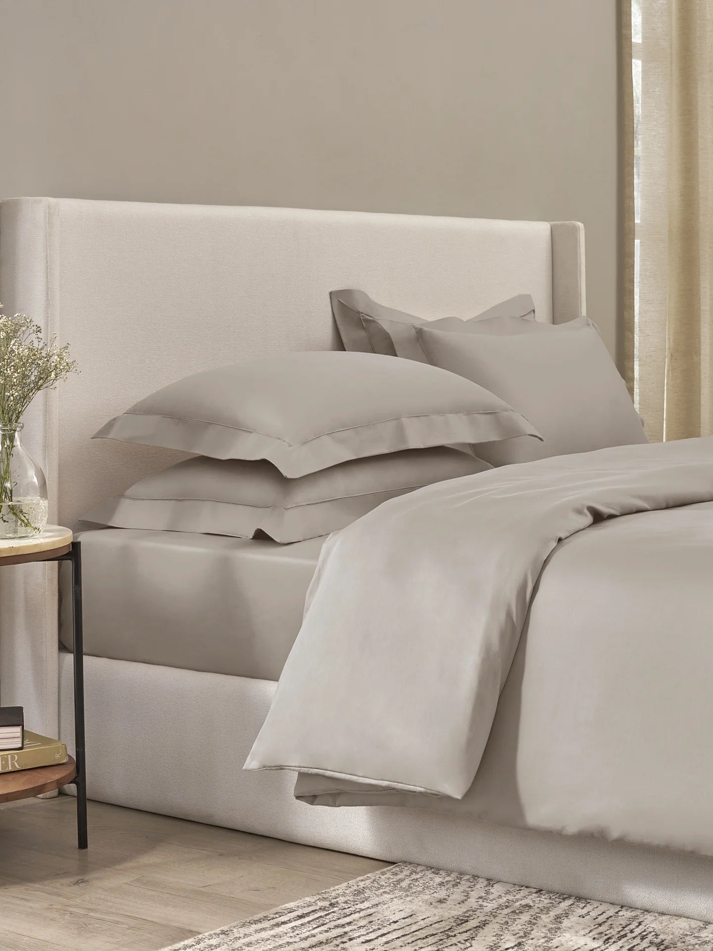 Plain Bedsheet P002 Cloud Grey By (Sansaar A D'decor Brand)
