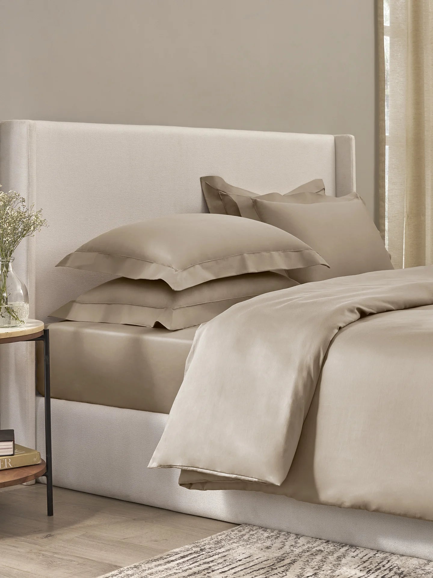 Plain Bedsheet P002 Cobblestone By (Sansaar A D'decor Brand)