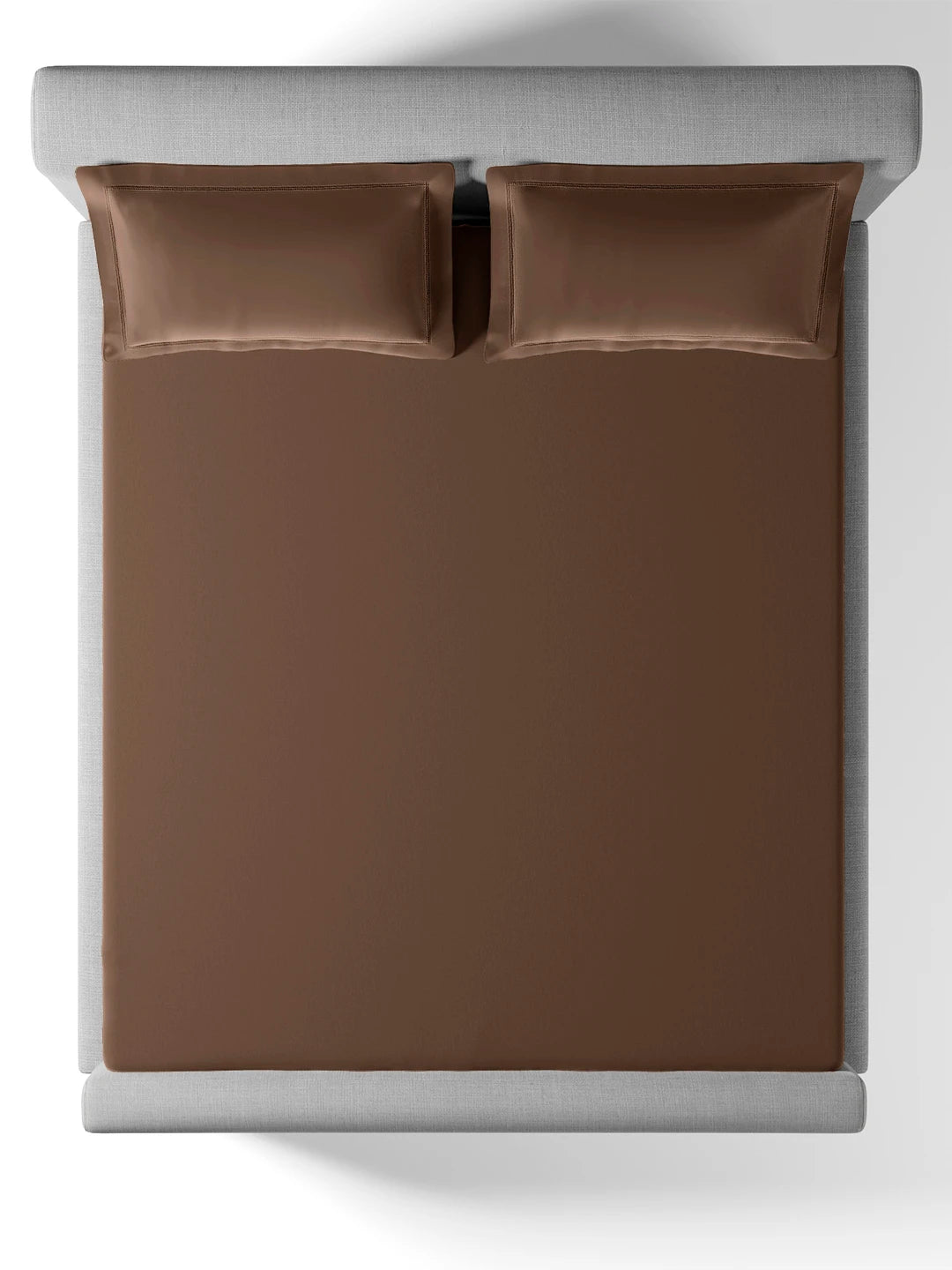 Plain Bedsheet P002 Cocoa By (Sansaar A D'decor Brand)