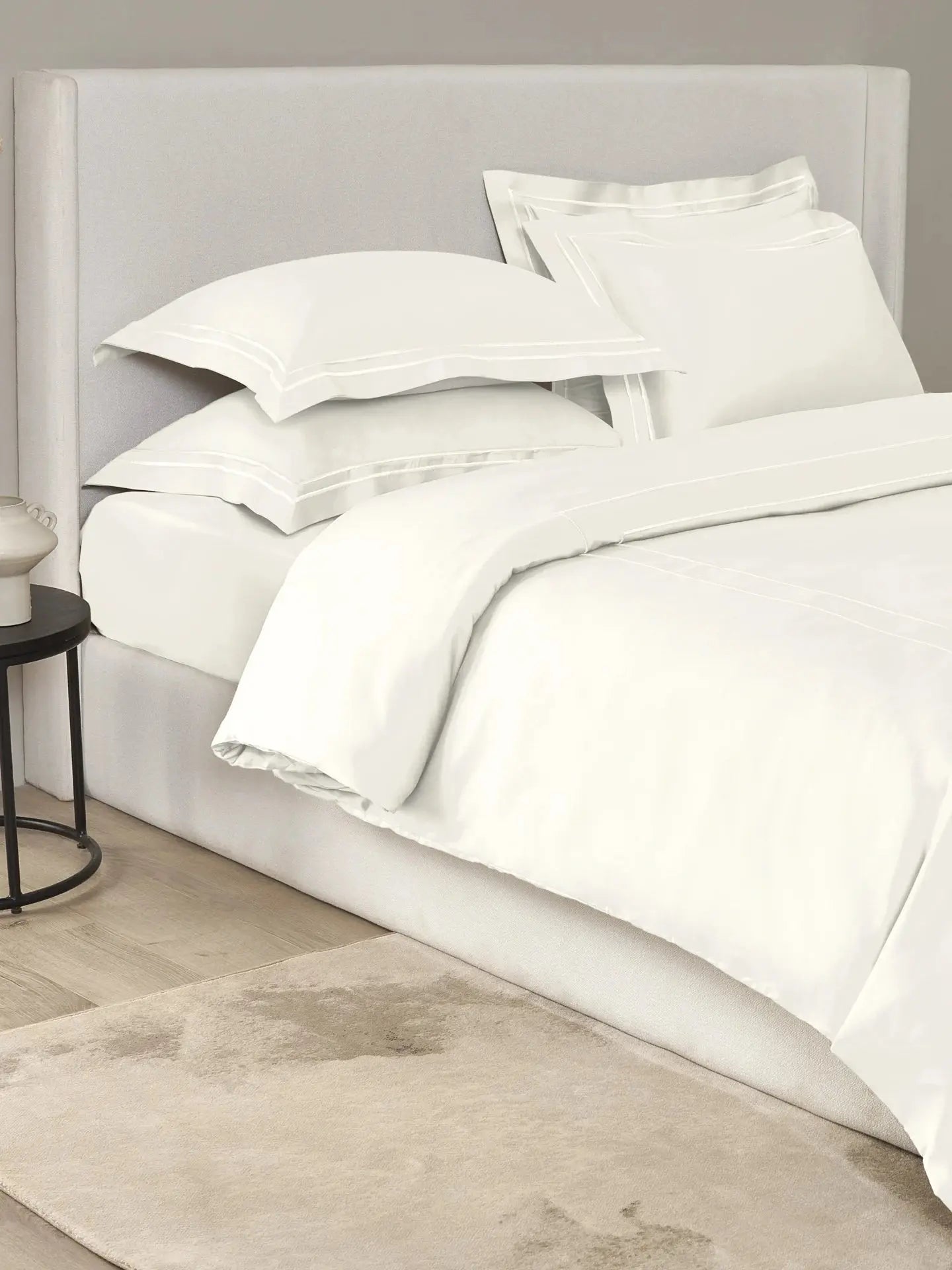 Plain Bedding Set Collection P007 ivory By (Sansaar A D'decor