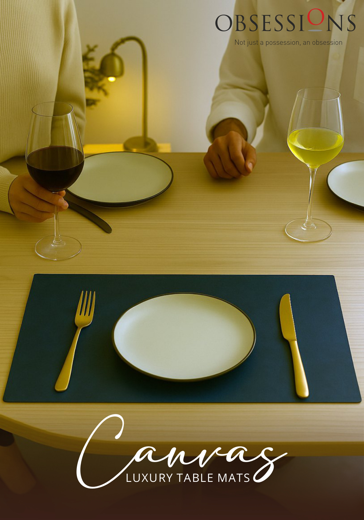 Obsessions Canvas Table Mat 6pcs Set