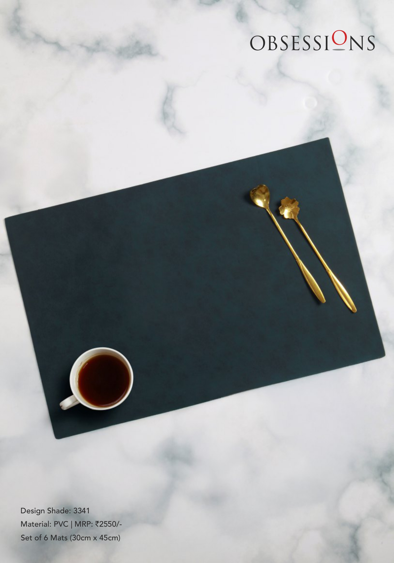 Obsessions Canvas Table Mat 6pcs Set