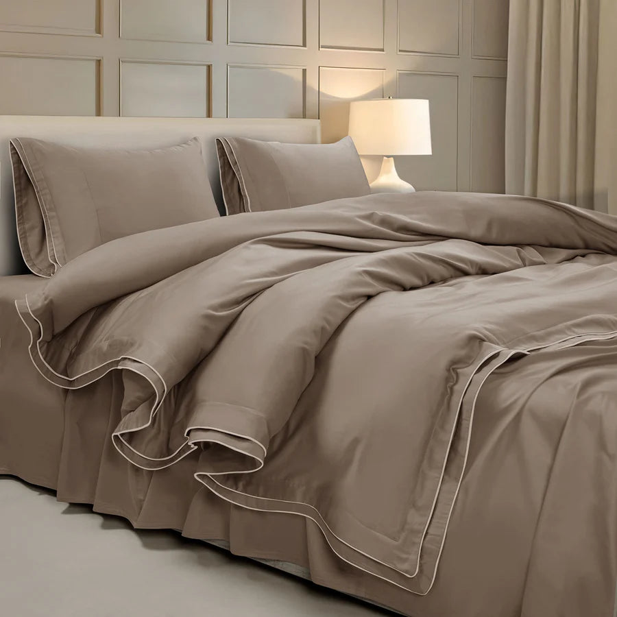 Premium 500 TC 100% Cotton Dolce Vita Bedding Brown