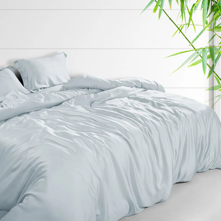 Spread Home BAMBOO PERFORMANCE BEDSHEET Wishper Blue - grahsajja