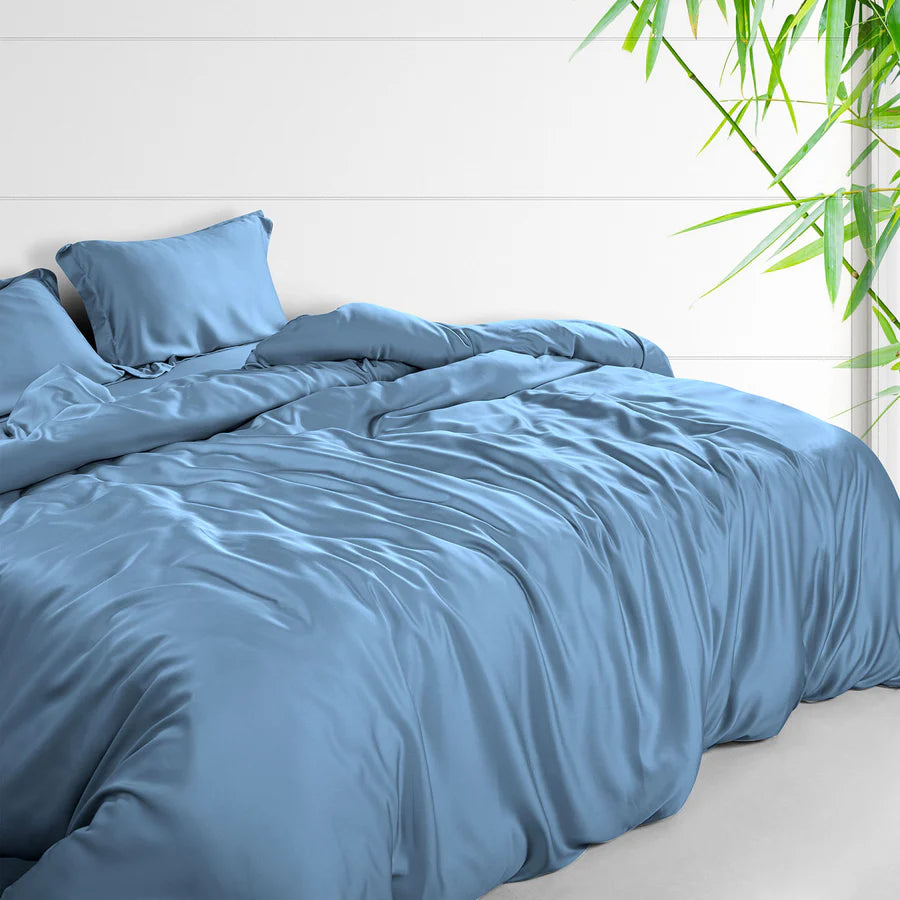 Spread Home BAMBOO PERFORMANCE BEDSHEET Heritage Blue - grahsajja