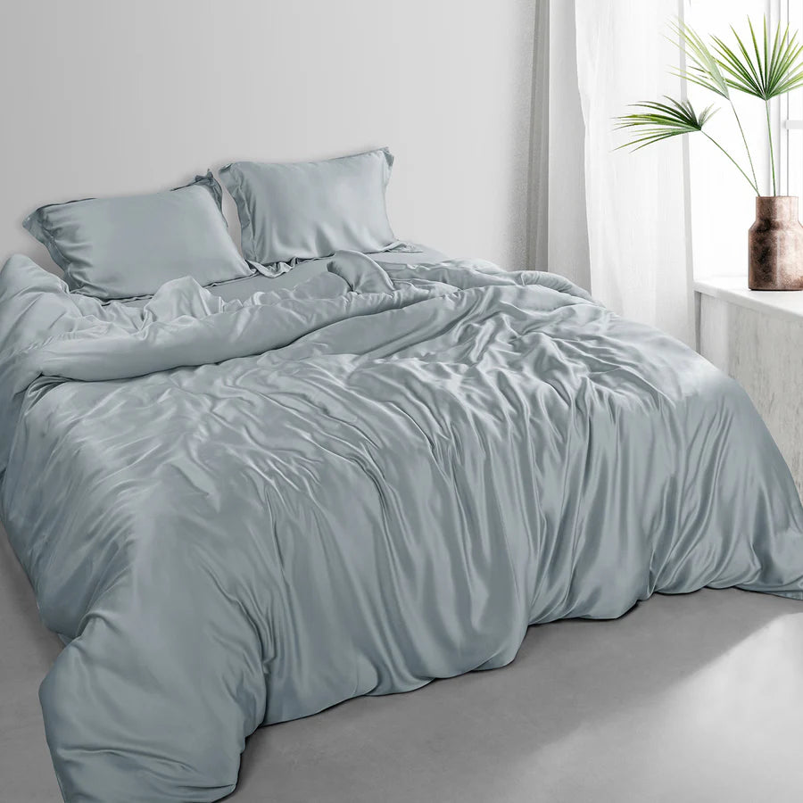 Spread Home BAMBOO PERFORMANCE BEDSHEET Neutral Grey - grahsajja