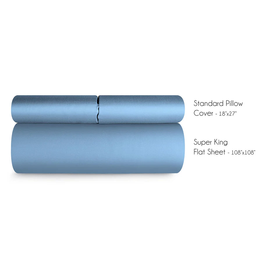 Spread Home BAMBOO PERFORMANCE BEDSHEET Heritage Blue - grahsajja
