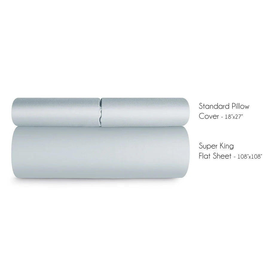 Spread Home BAMBOO PERFORMANCE BEDSHEET Wishper Blue - grahsajja