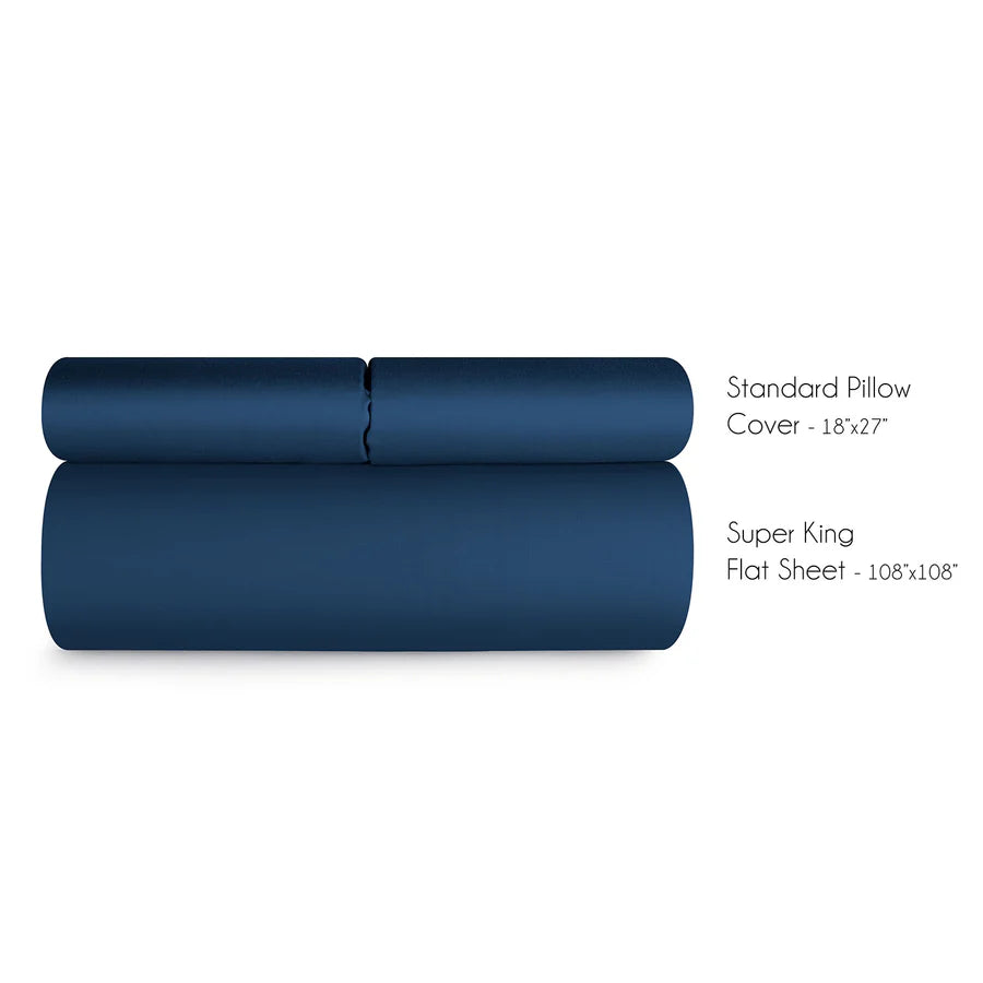 Spread Home BAMBOO PERFORMANCE BEDSHEET Ink Blue - grahsajja