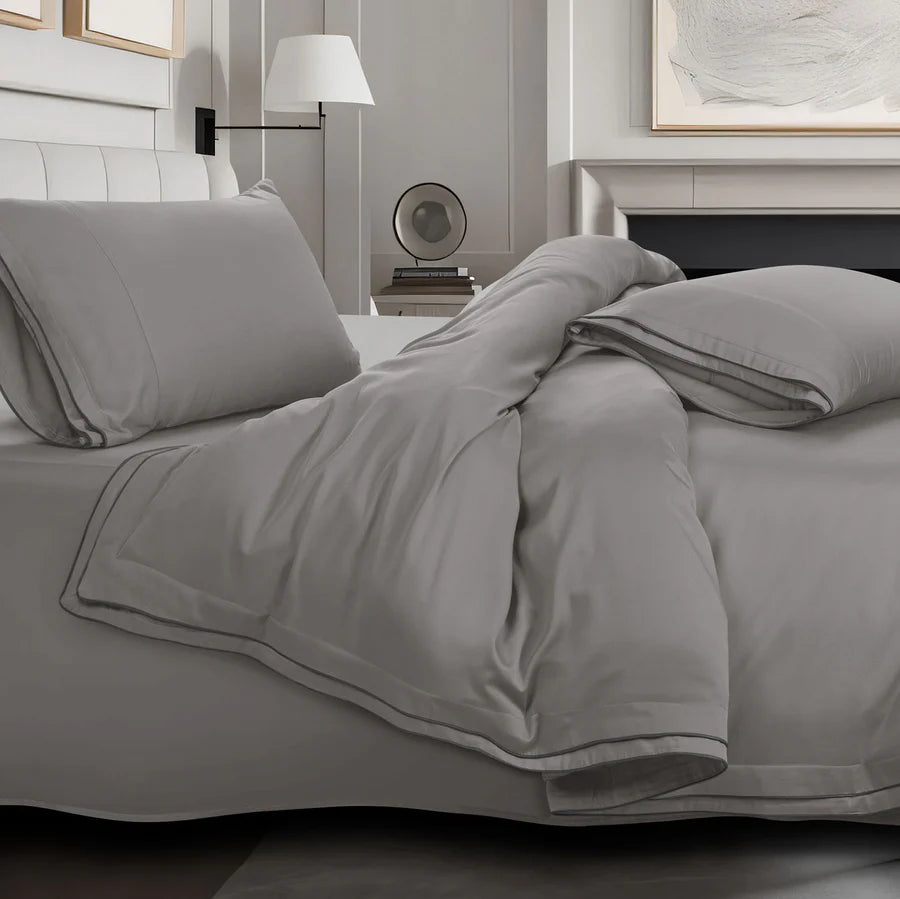 Premium 500 TC 100% Cotton Dolce Vita Bedding Steel grey