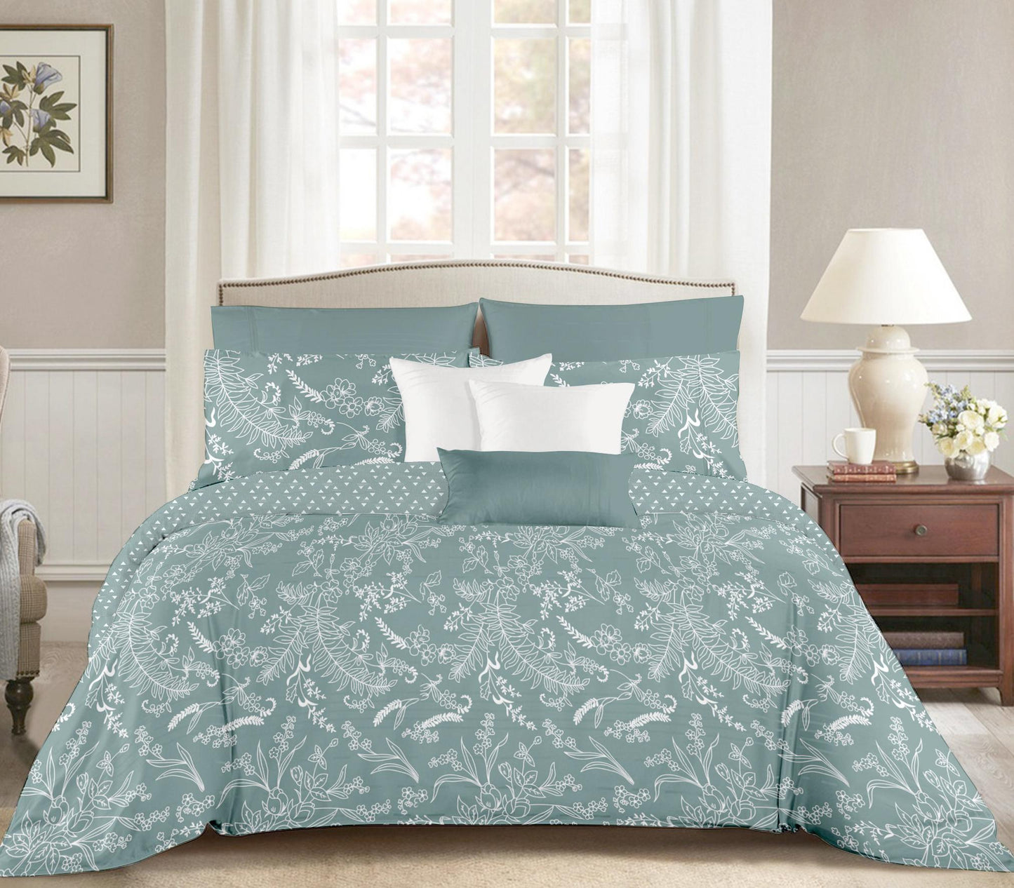 Fiesta 4 Piece AC Comforter Set with Bedsheet & Pillow Covers by Florida