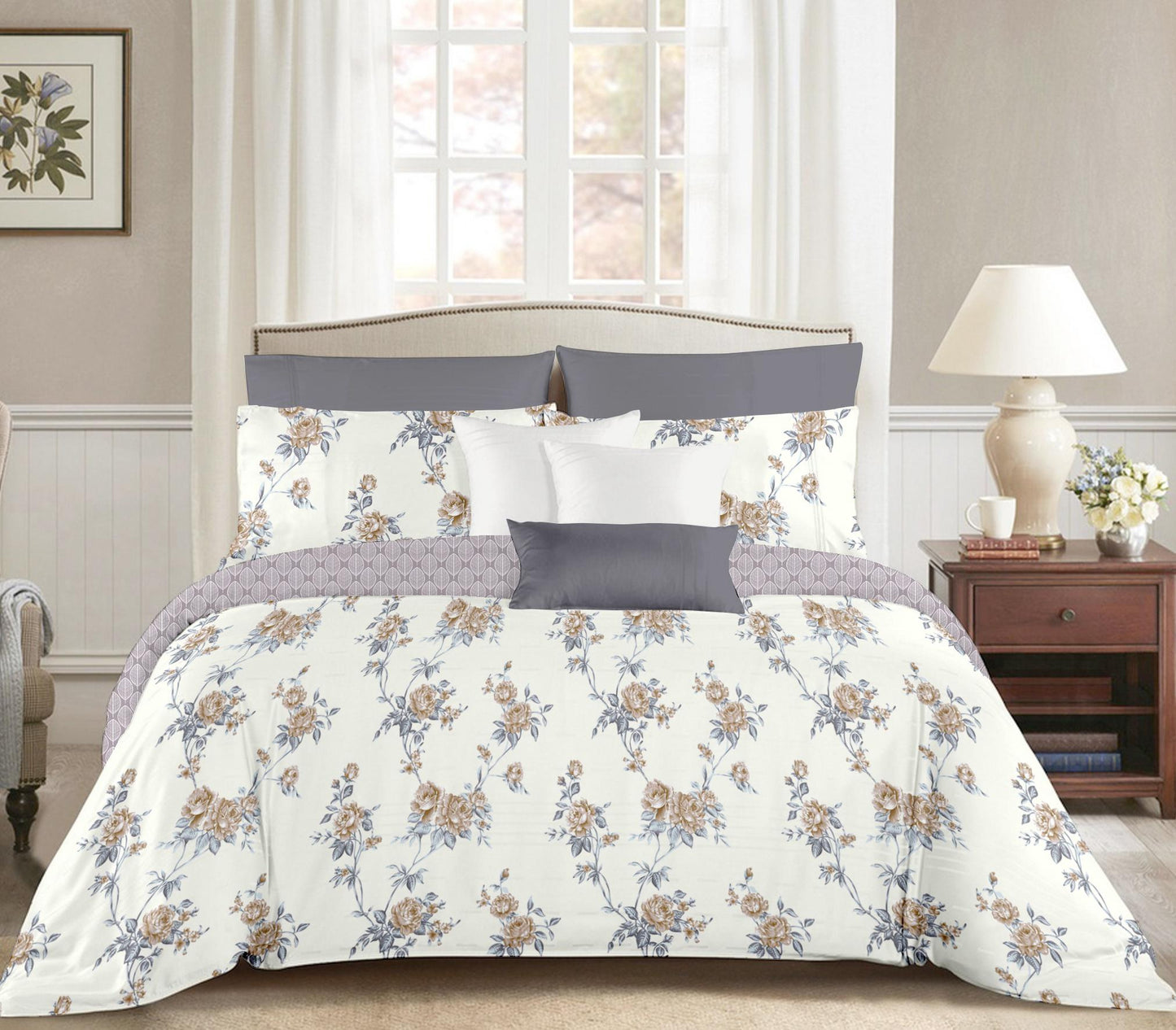 Fiesta 4 Piece AC Comforter Set with Bedsheet & Pillow Covers by Florida