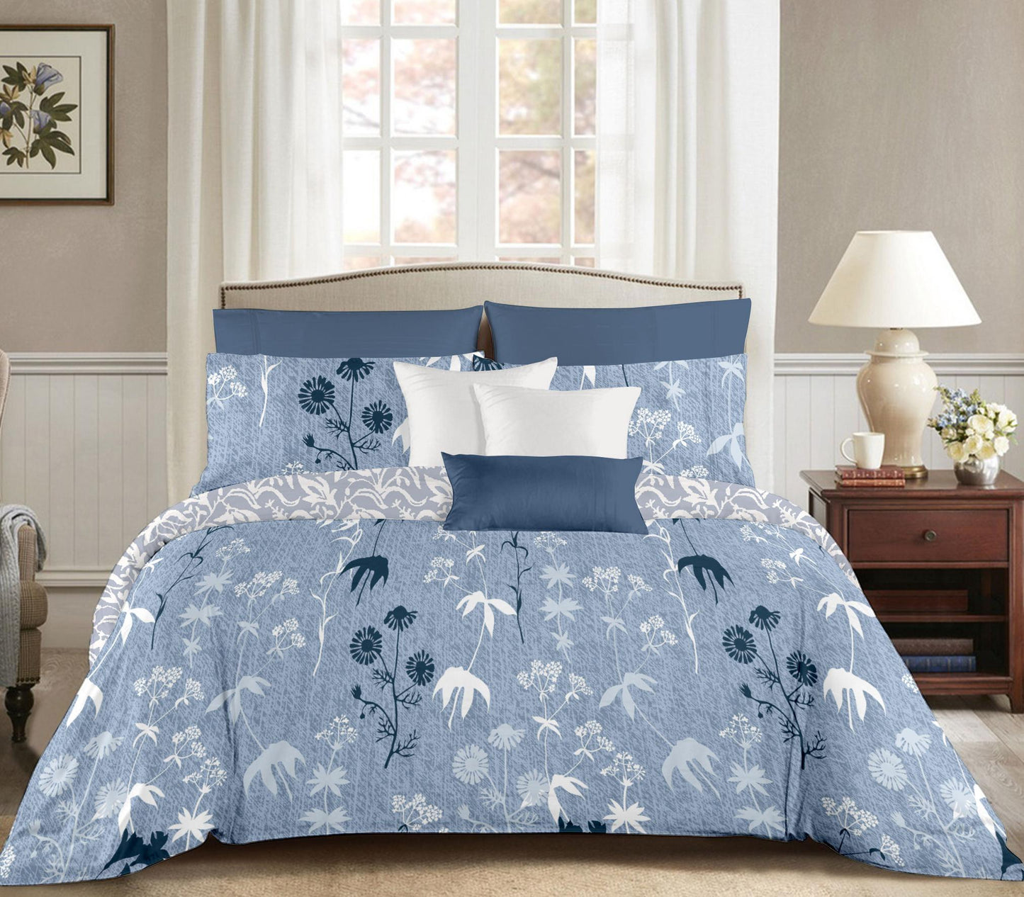 Fiesta 4 Piece AC Comforter Set with Bedsheet & Pillow Covers by Florida