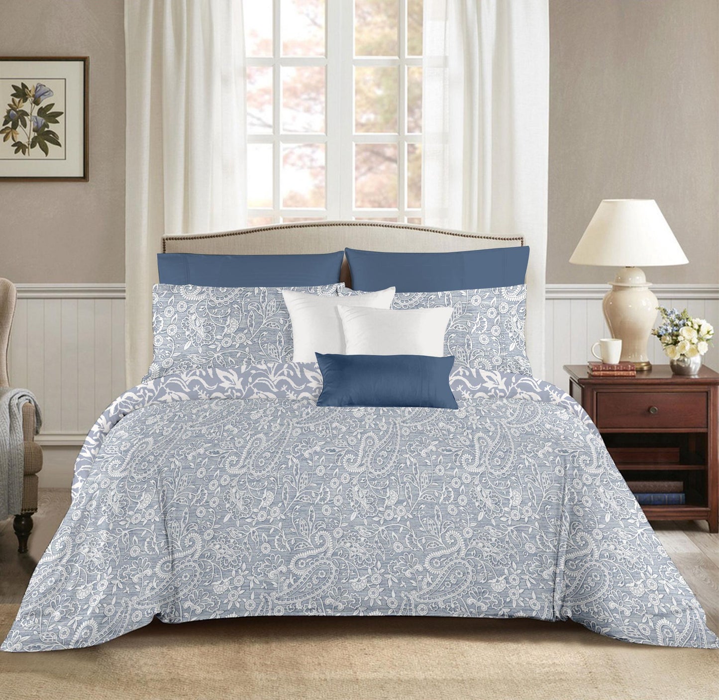Fiesta 4 Piece AC Comforter Set with Bedsheet & Pillow Covers by Florida