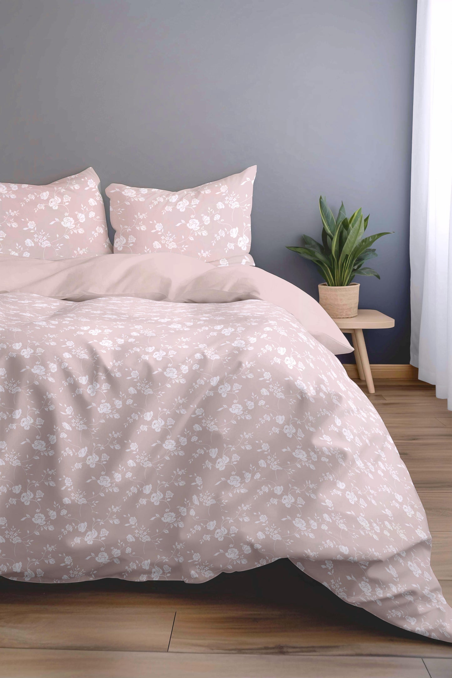 Florida New Sreak King SIze Bedsheet Printed with 2Pc Pillow Cover