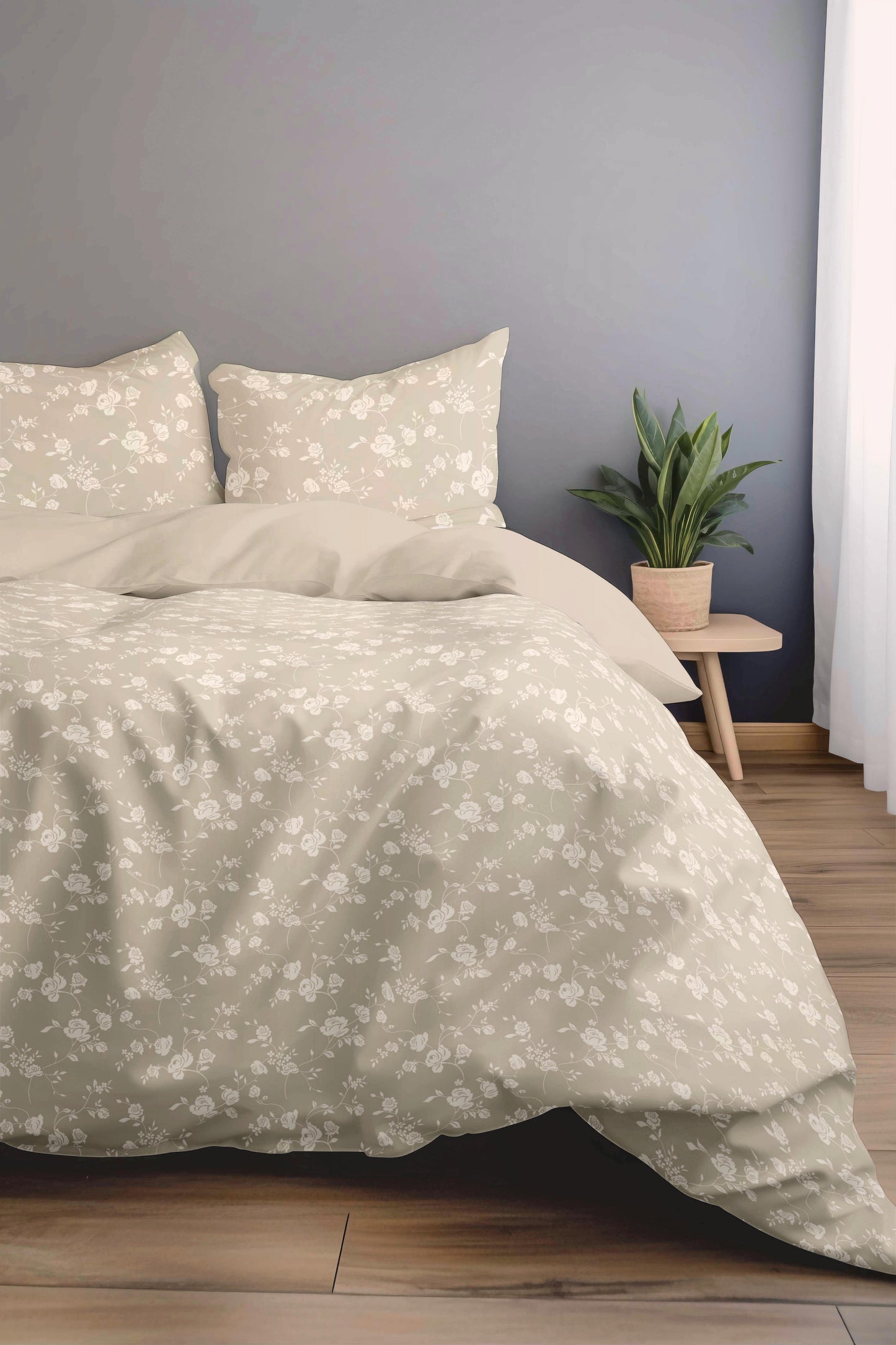 Florida New Sreak King SIze Bedsheet Printed with 2Pc Pillow Cover