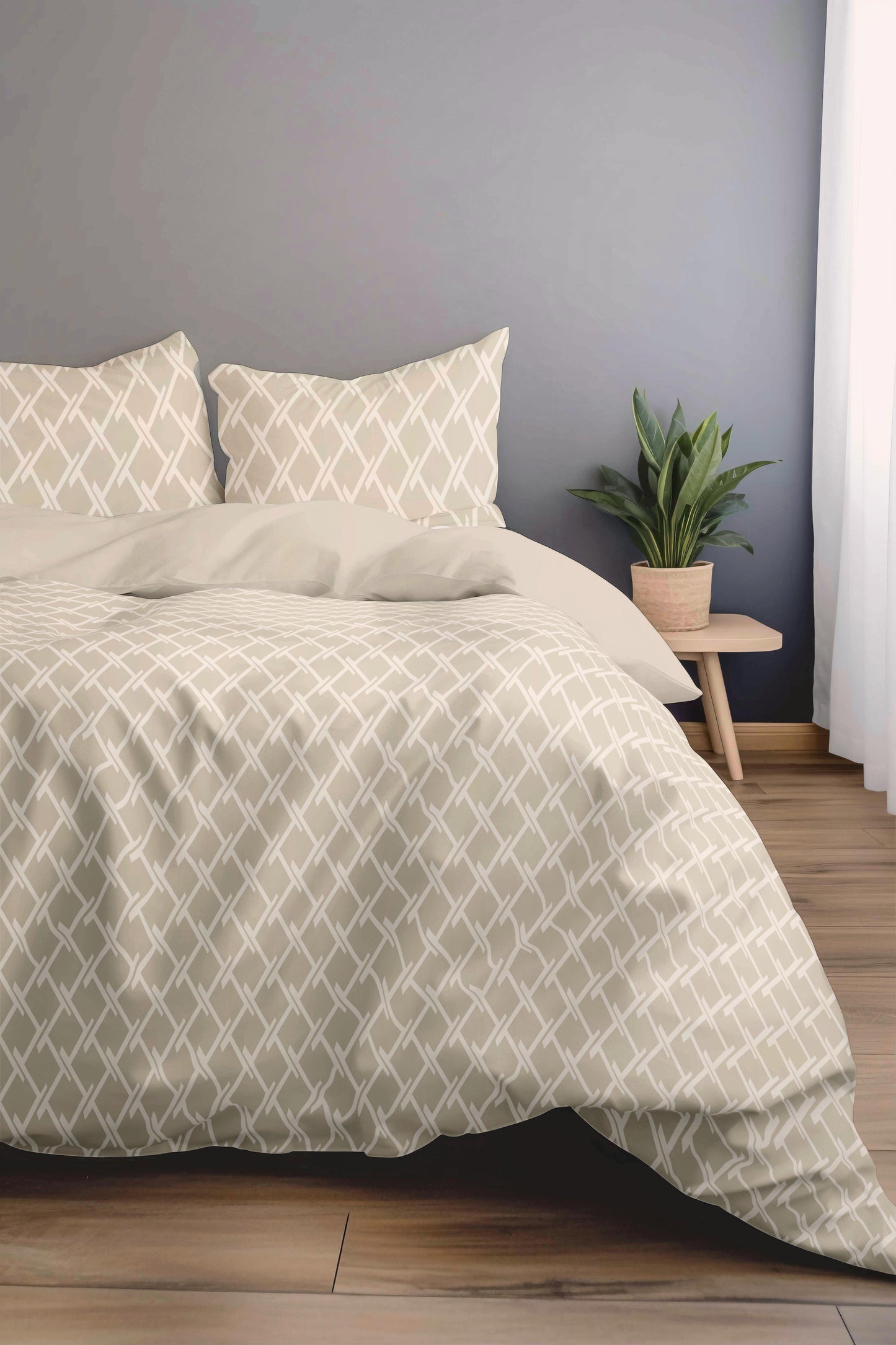 Florida New Sreak King SIze Bedsheet Printed with 2Pc Pillow Cover
