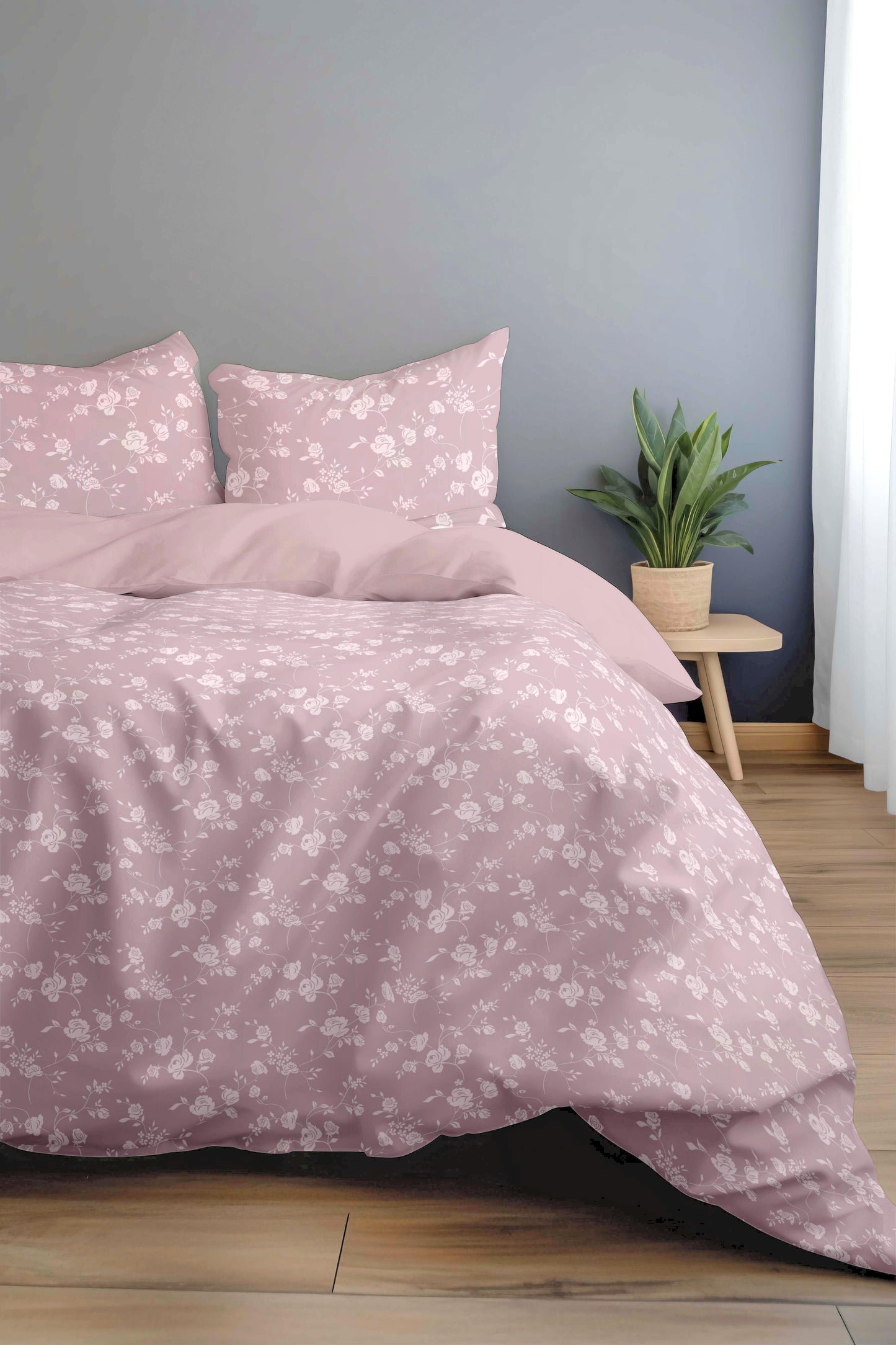Florida New Sreak King SIze Bedsheet Printed with 2Pc Pillow Cover