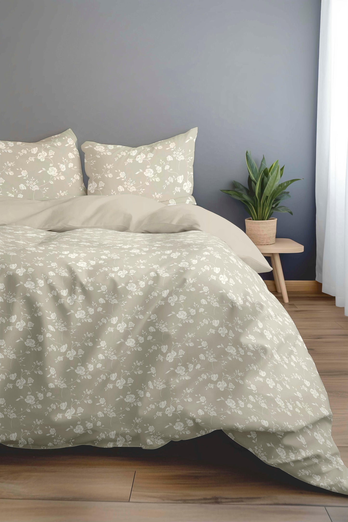 Florida New Sreak King SIze Bedsheet Printed with 2Pc Pillow Cover