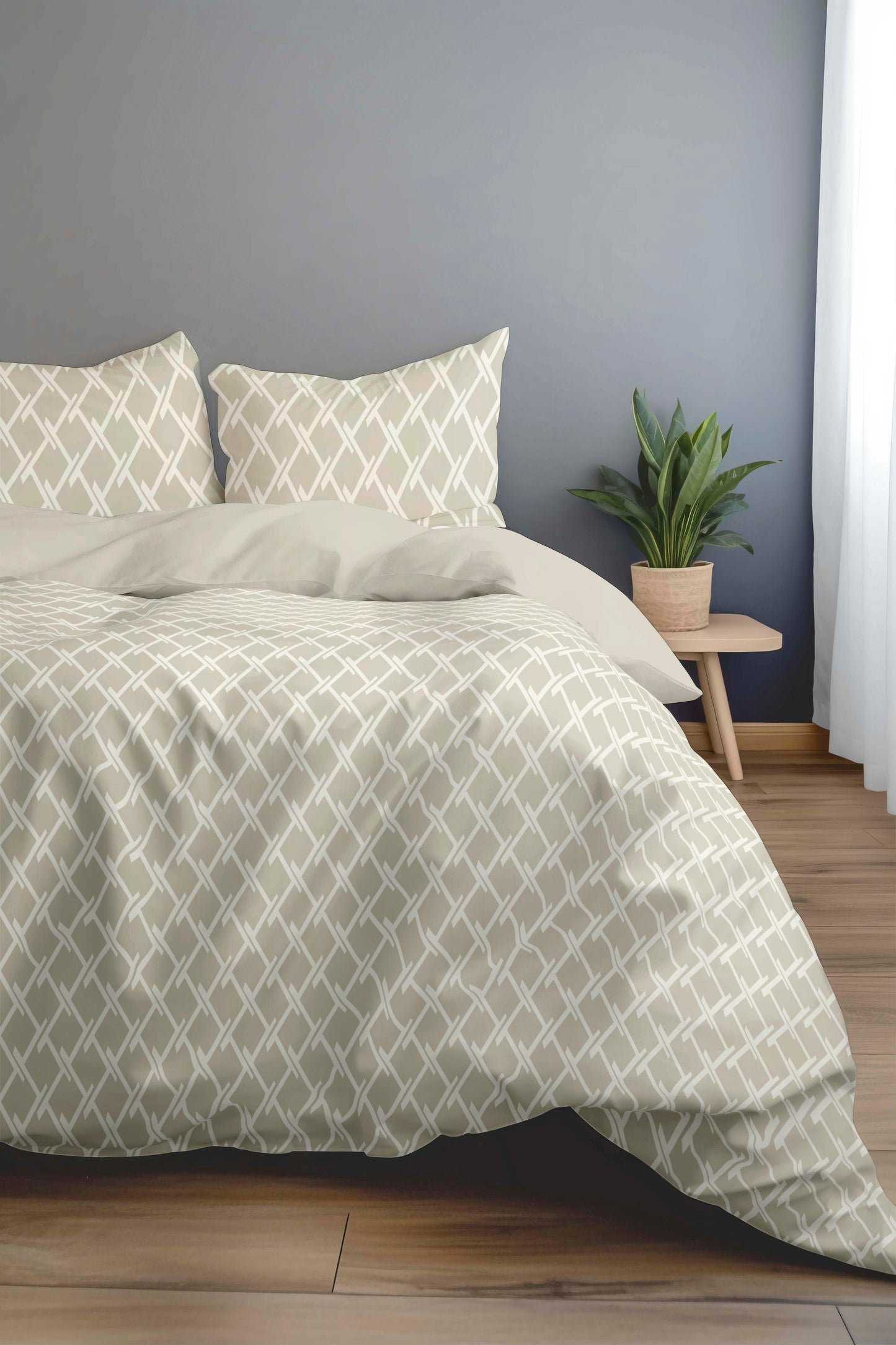 Florida New Sreak King SIze Bedsheet Printed with 2Pc Pillow Cover
