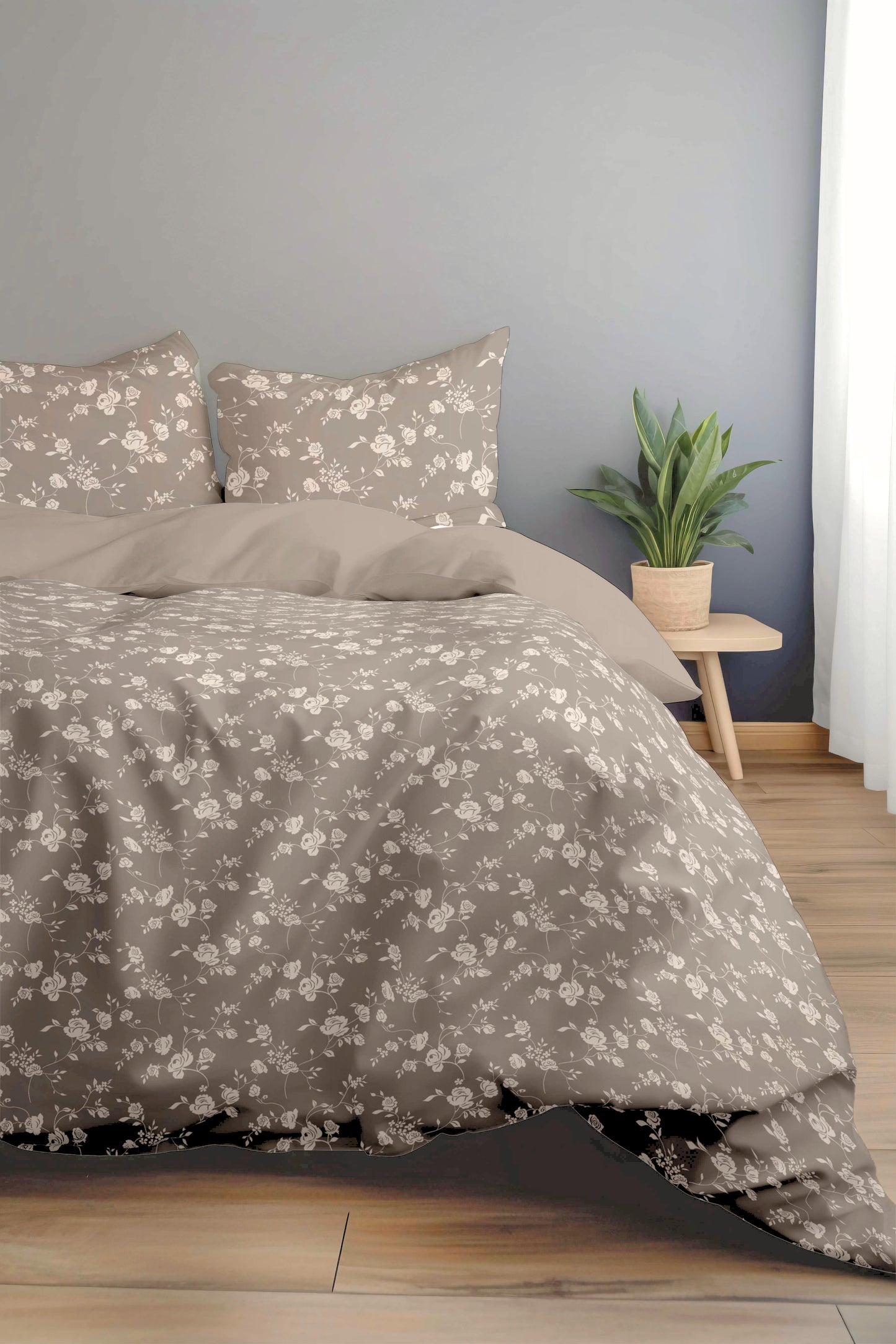 Florida New Sreak King SIze Bedsheet Printed with 2Pc Pillow Cover
