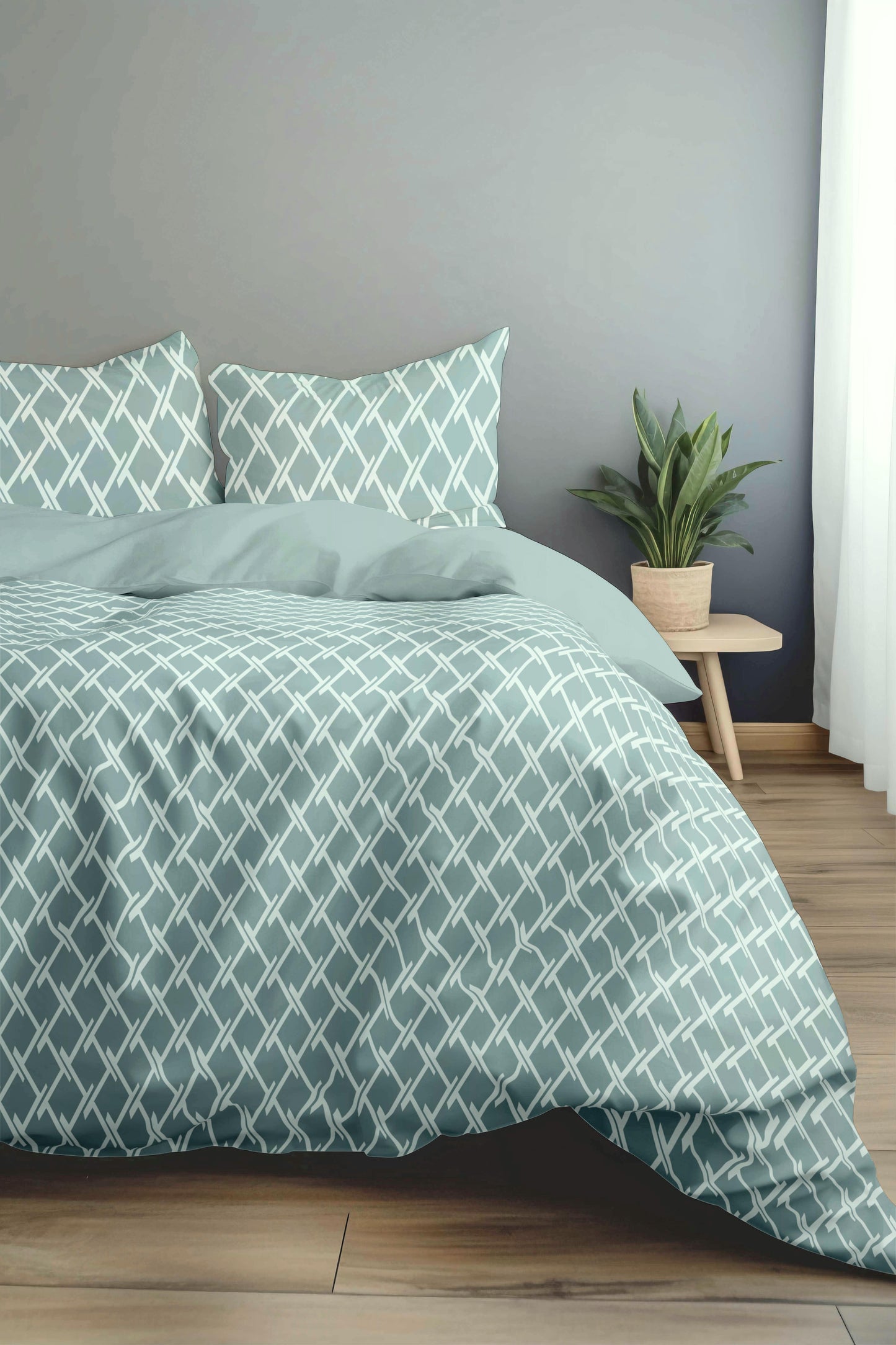 Florida New Sreak King SIze Bedsheet Printed with 2Pc Pillow Cover