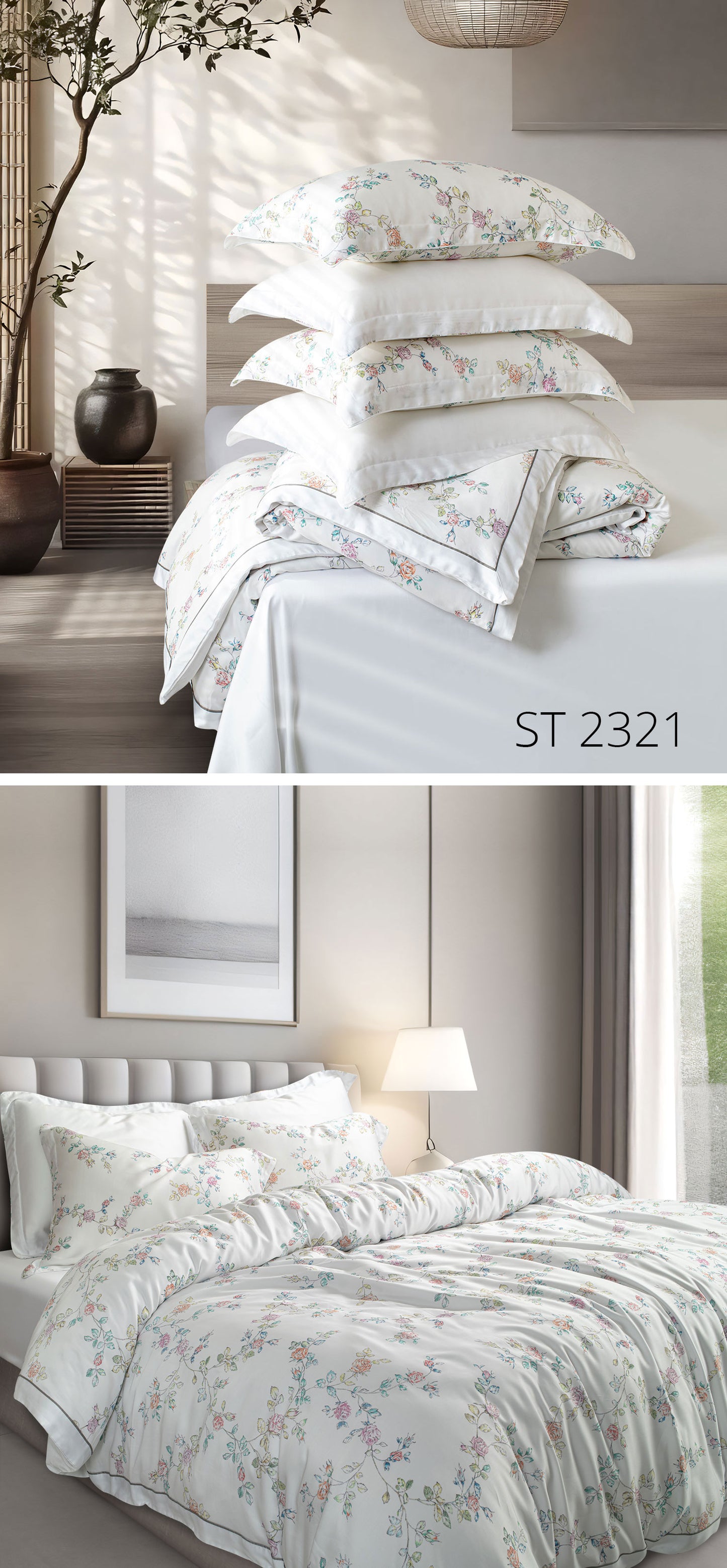 Spread Spain Luxuriously Soft 100% Tencel™ 400 TC 6pcs Bedding Collection