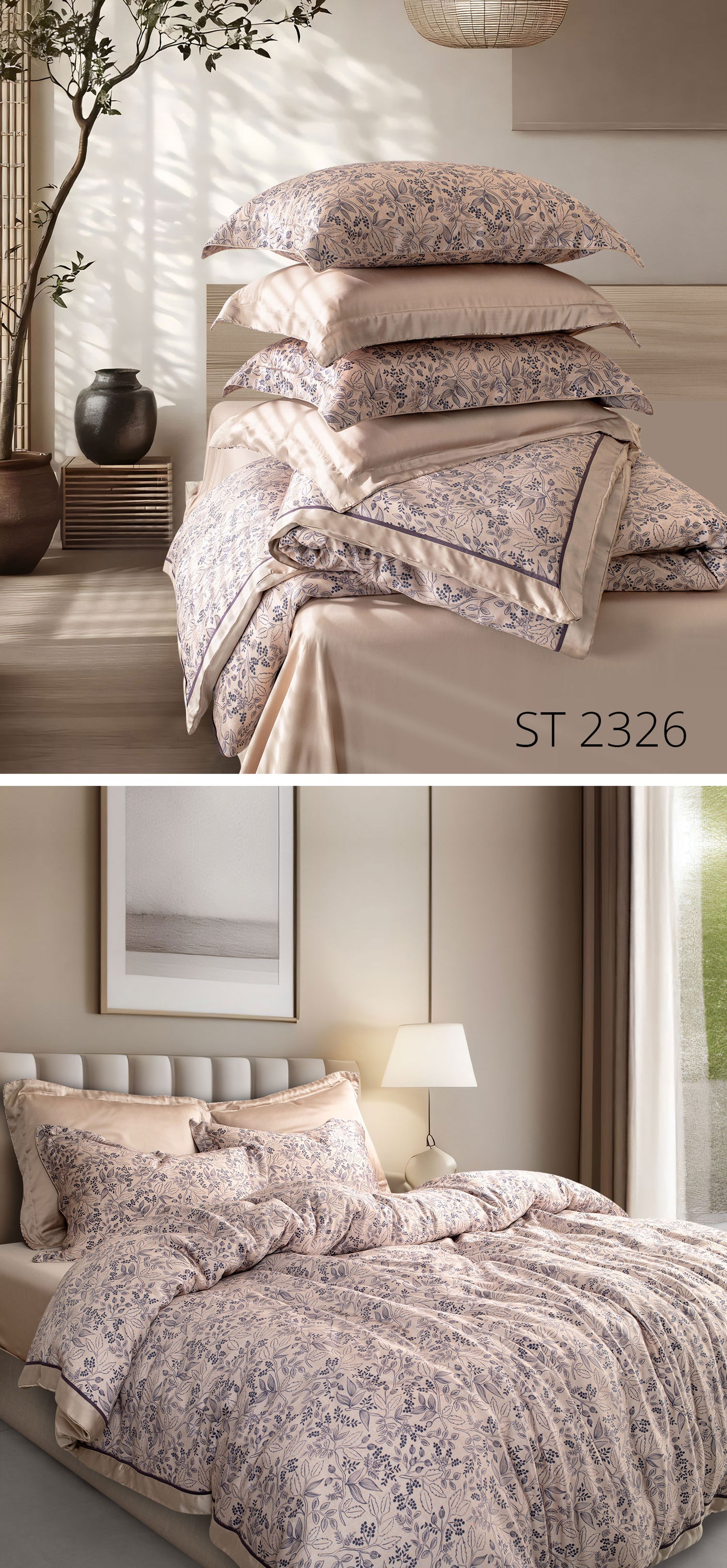 Spread Spain Luxuriously Soft 100% Tencel™ 400 TC 6pcs Bedding Collection