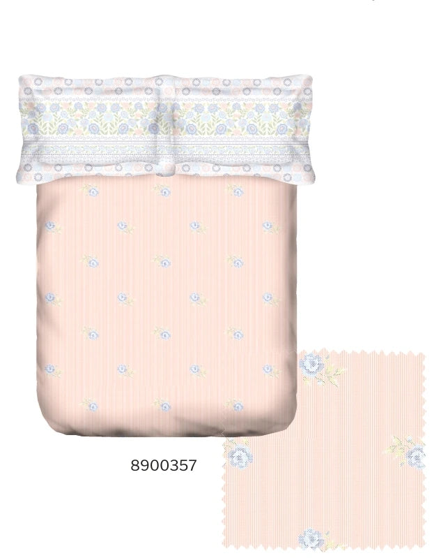PORTICO MARVELLA Cotton Single bed size 150cmx224cm 144TC Printed 2Pcs Bedsheet SS2025
