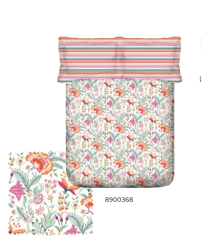Portico New York Morning Glory Double King Fitted Bedsheet SS2025