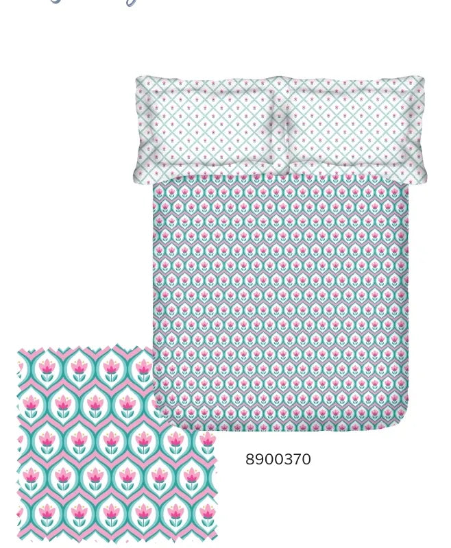 Portico New York Morning Glory Double King Fitted Bedsheet SS2025