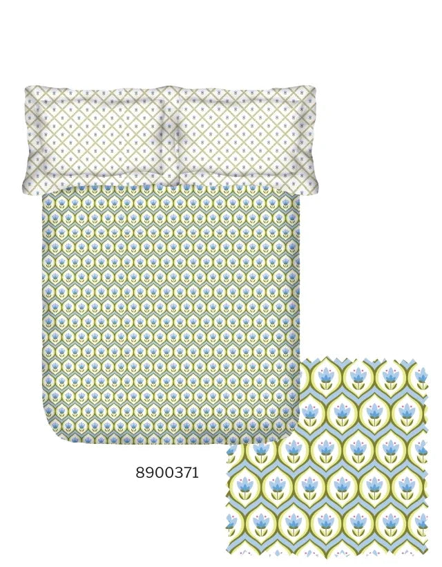 Portico New York Morning Glory Double King Fitted Bedsheet SS2025